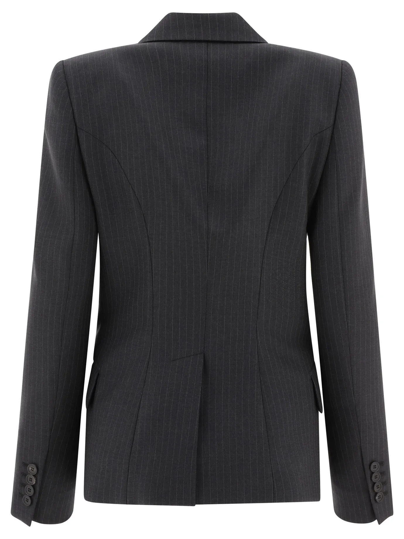 Alexander McQueen Pinstriped Single-Breasted Blazer