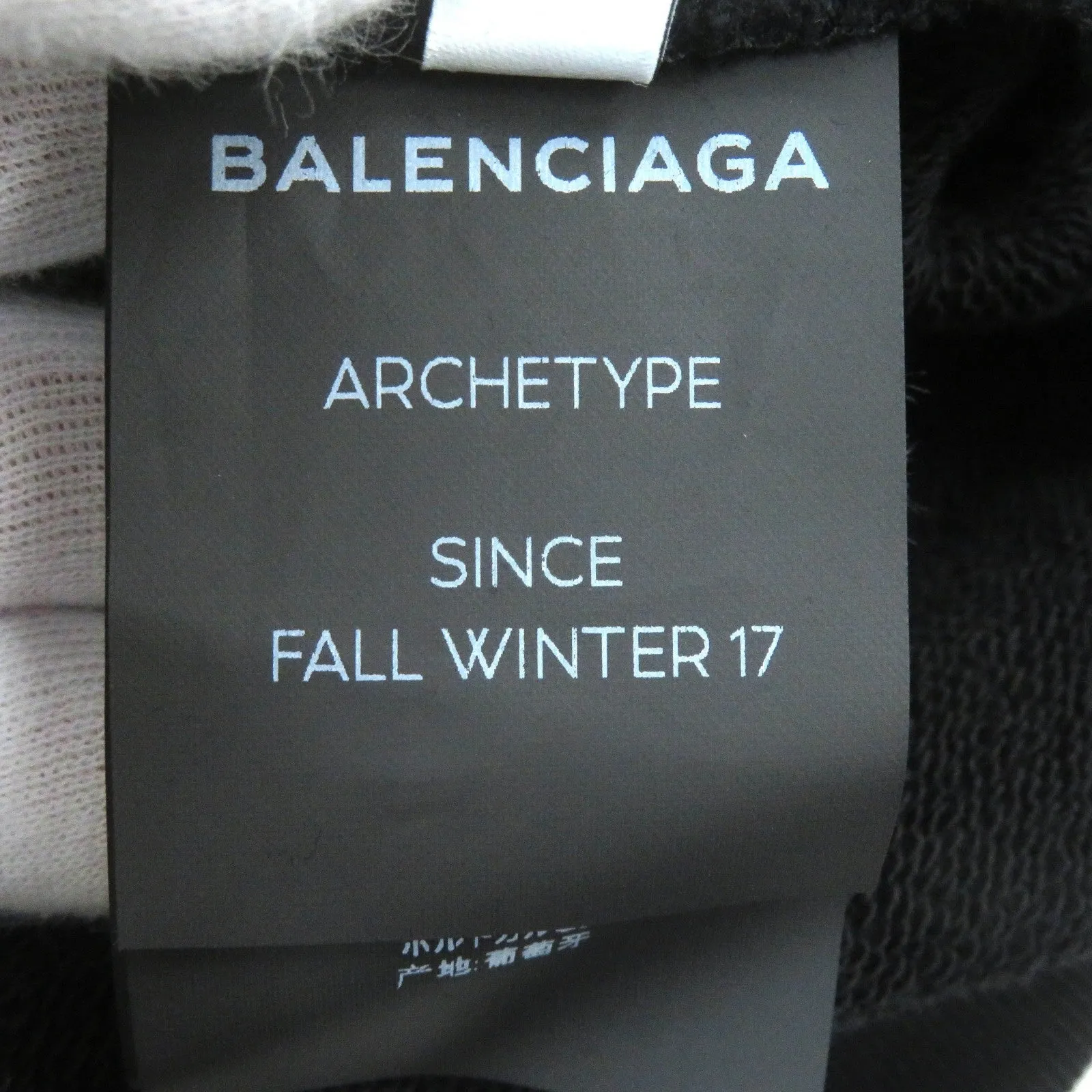 Balenciaga Cotton Back Logo Oversized Pullover