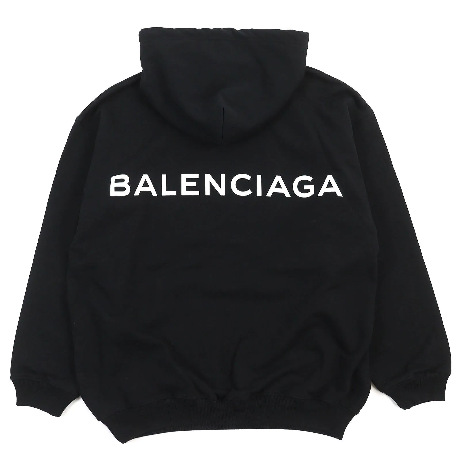 Balenciaga Cotton Back Logo Oversized Pullover