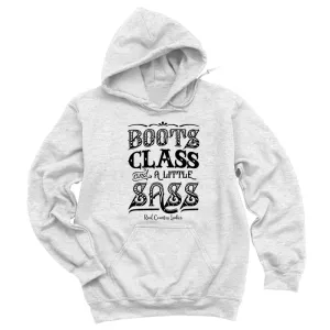 Boots Class And A Little Sass Black Print Hoodies & Long Sleeves