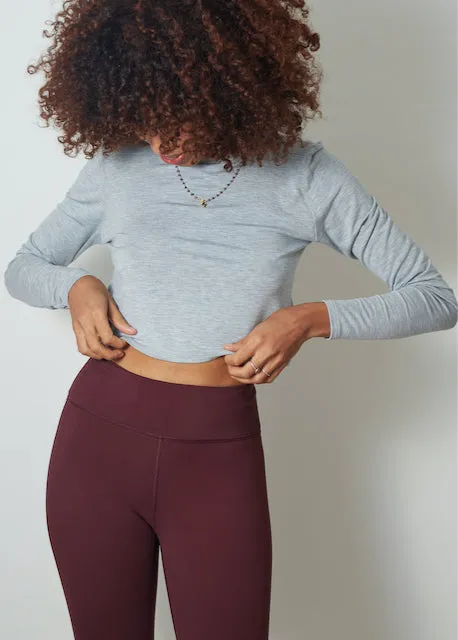 Burgundy Sculpt 7/8 Legging