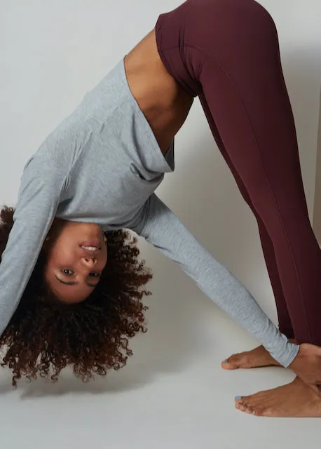 Burgundy Sculpt 7/8 Legging