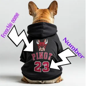 French Bulls - Personalized French Bulldog Hoodies with Custom Name and Number – Stylish, Cozy, and Premium 100% Cotton