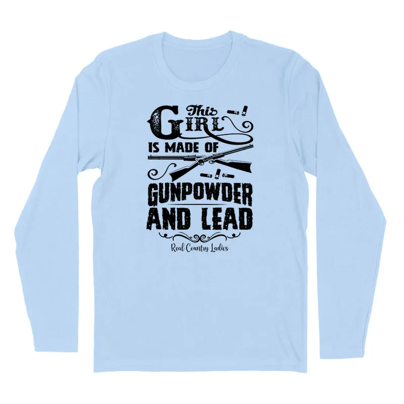 Gunpowder And Lead Black Print Hoodies & Long Sleeves