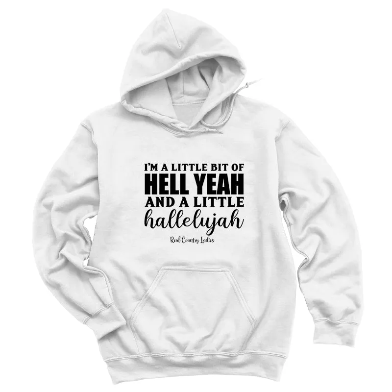 Hell Yeah And Hallelujah Black Print Hoodies & Long Sleeves