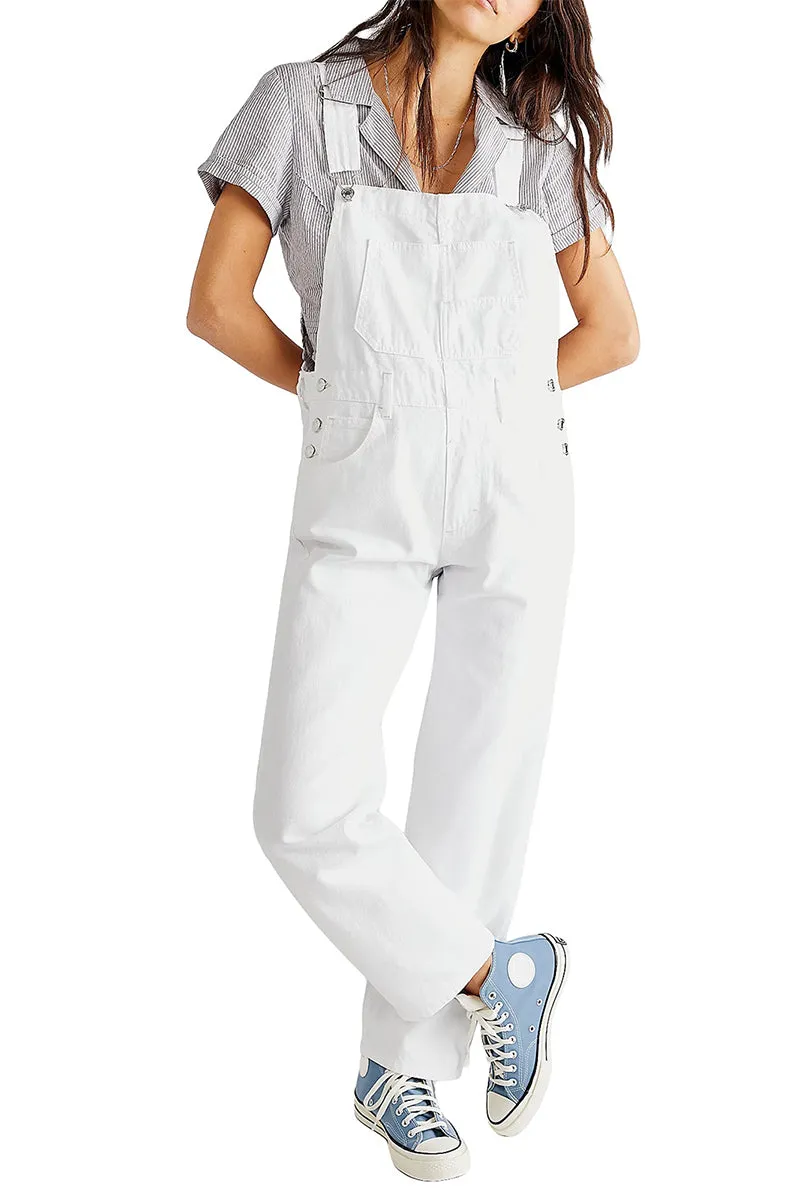 HPQ1402 Women's casual loose denim overalls Pants