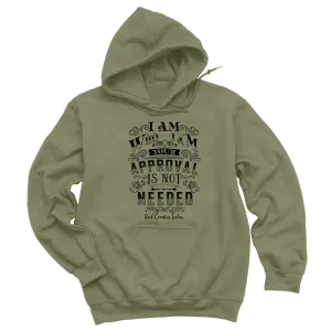 I Am Who I Am Black Print Hoodies & Long Sleeves