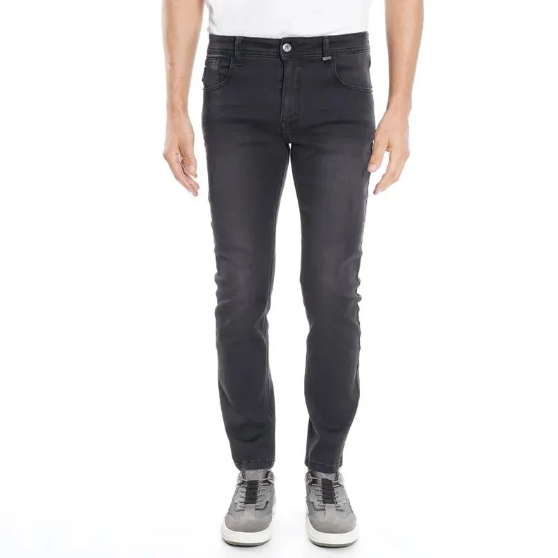 Jeans Hombre Skinny Cropped Tiro Medio Storm Elastic Cinco Bolsillos