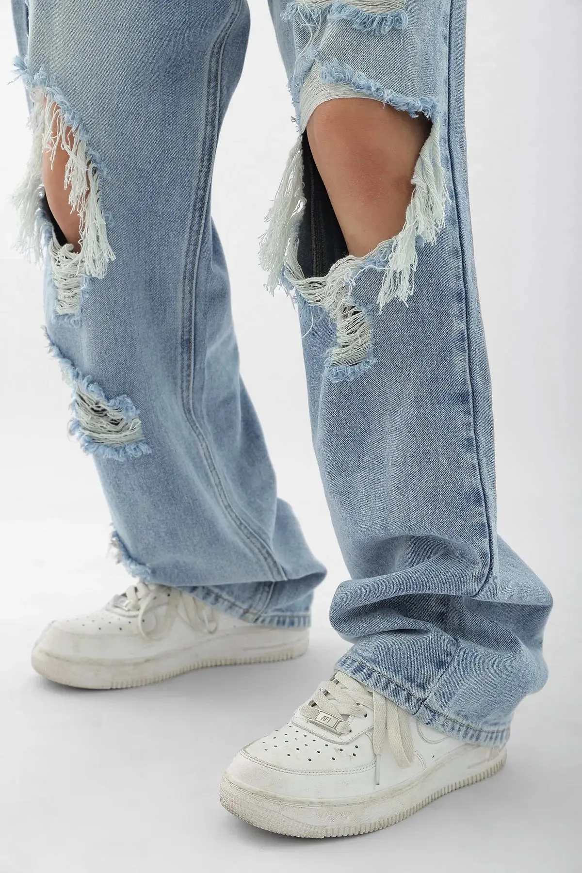 Light Blue Ripped jeans