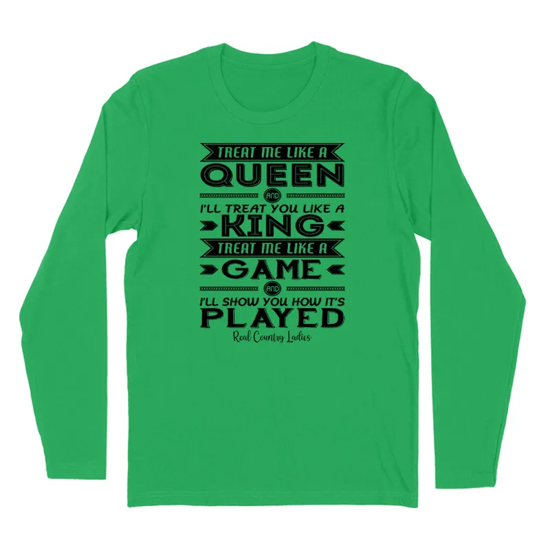 Like A Queen Black Print Hoodies & Long Sleeves