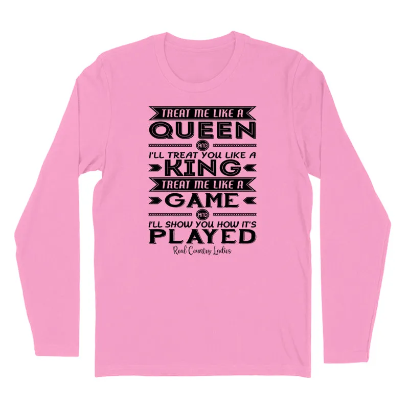 Like A Queen Black Print Hoodies & Long Sleeves