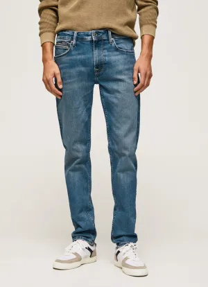 Pepe Jeans Pantalone jeans da uomo slim a vita media Hatch PM206323HP70 denim