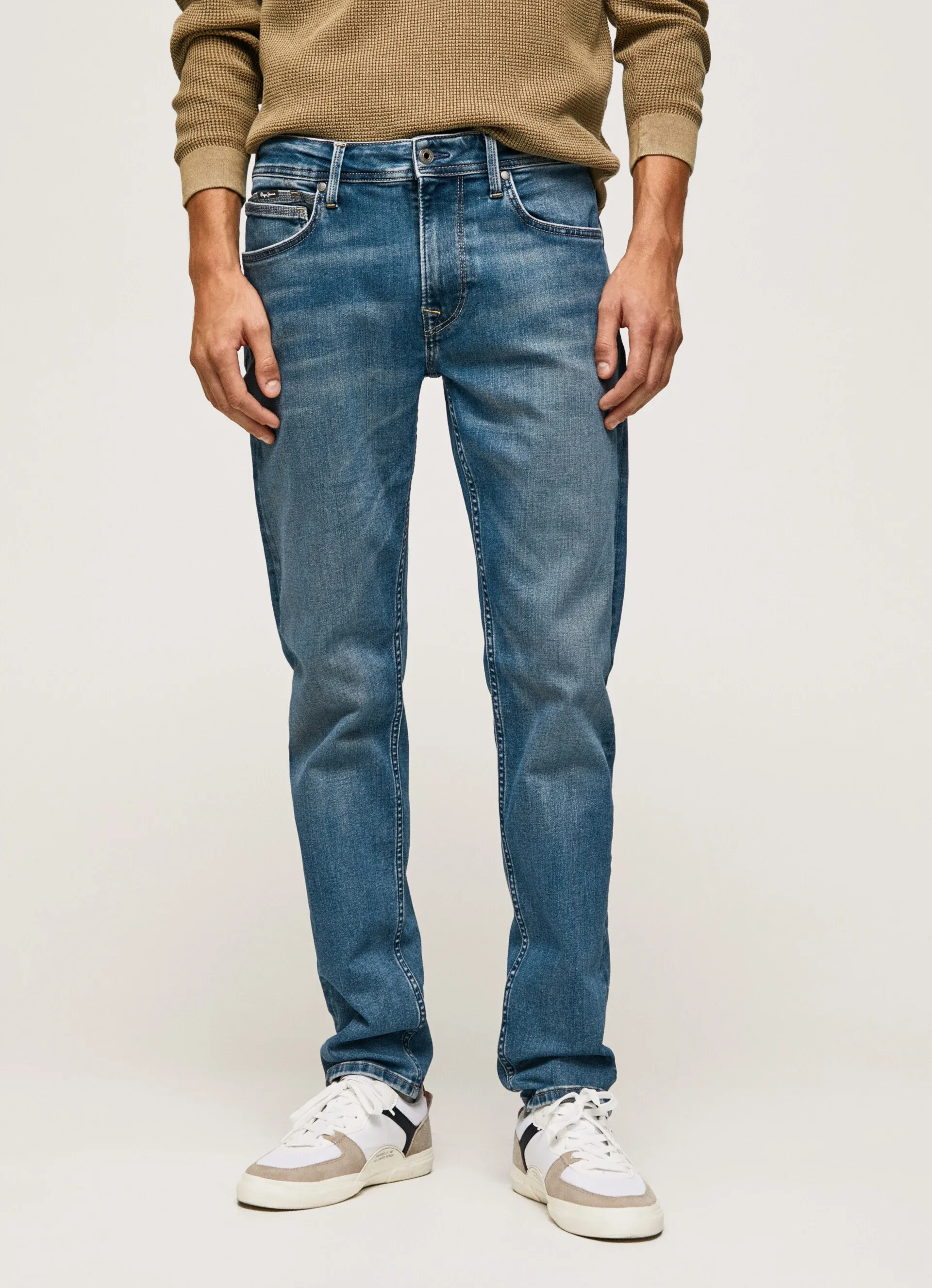 Pepe Jeans Pantalone jeans da uomo slim a vita media Hatch PM206323HP70 denim