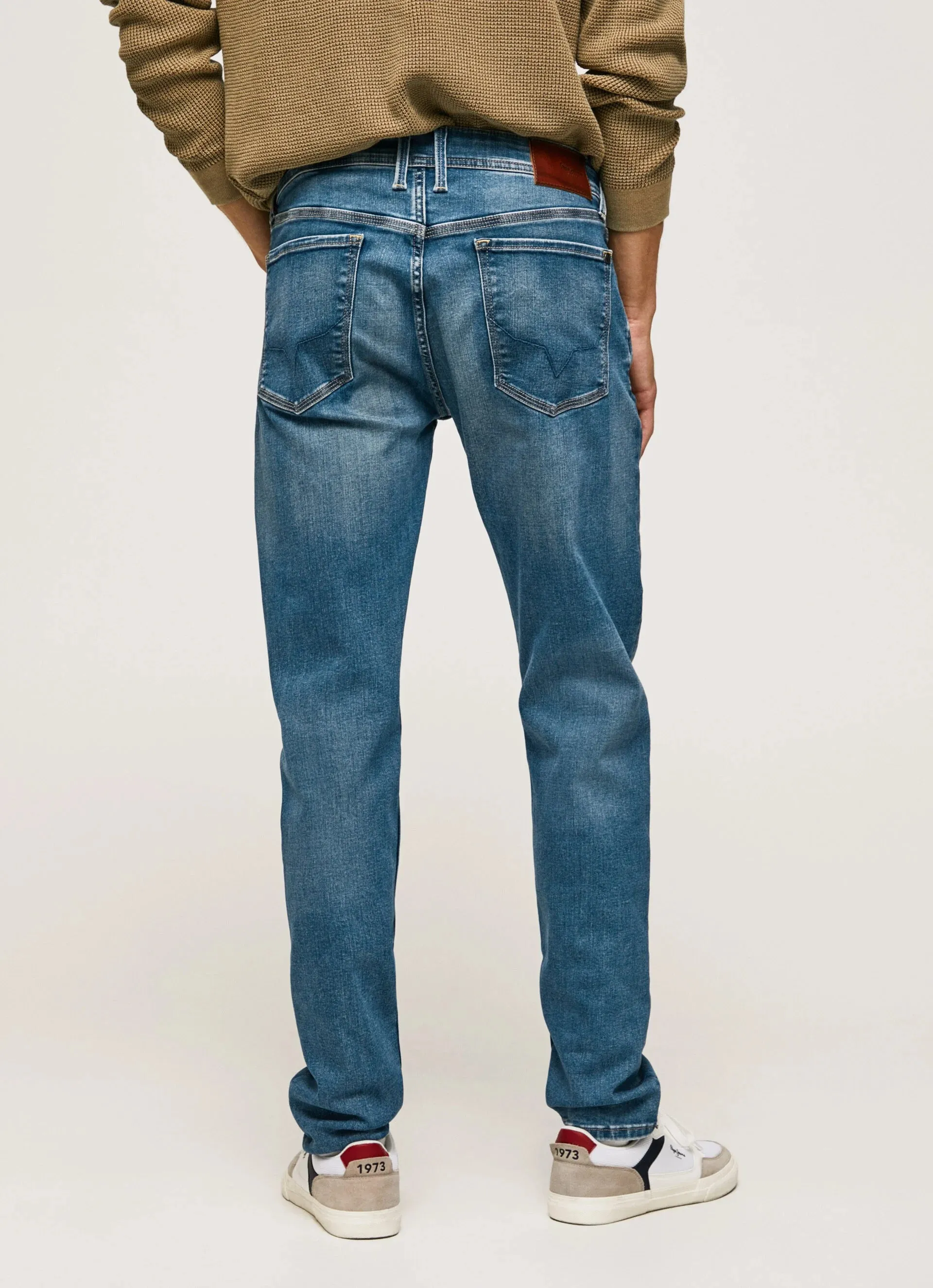 Pepe Jeans Pantalone jeans da uomo slim a vita media Hatch PM206323HP70 denim