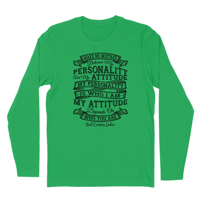 Personality Attitude Black Print Hoodies & Long Sleeves