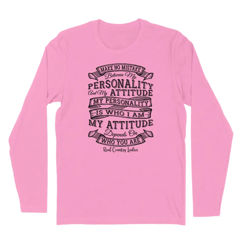 Personality Attitude Black Print Hoodies & Long Sleeves