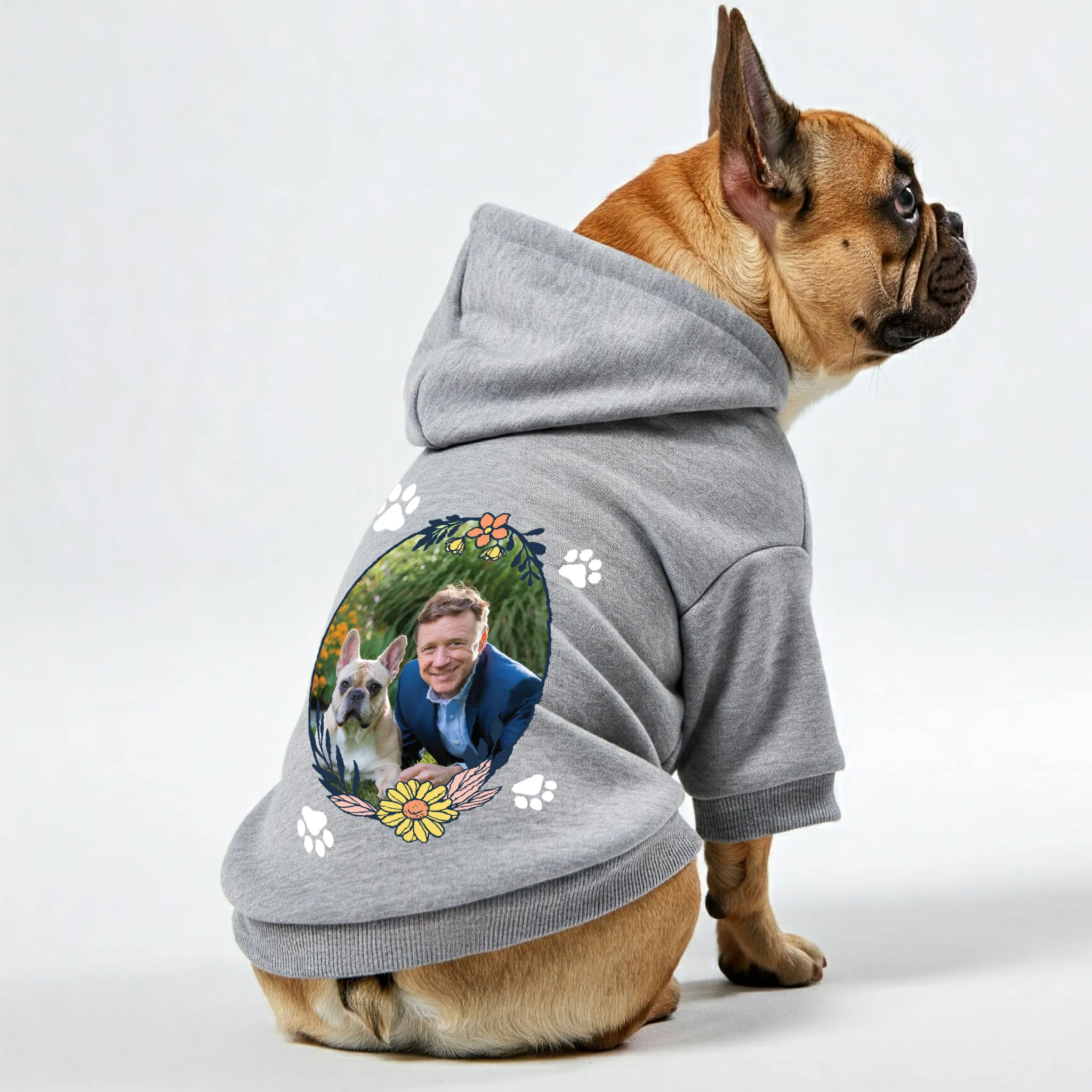 Personalized French Bulldog Hoodies with Funny Quotes and Custom Photo – Stylish, Cozy, and Premium 100% Cotton