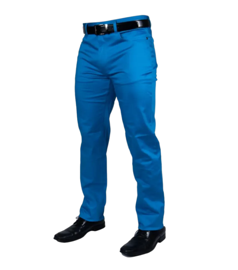 Prestige Royal Blue Men's Classic-Fit Jeans 100% Cotton