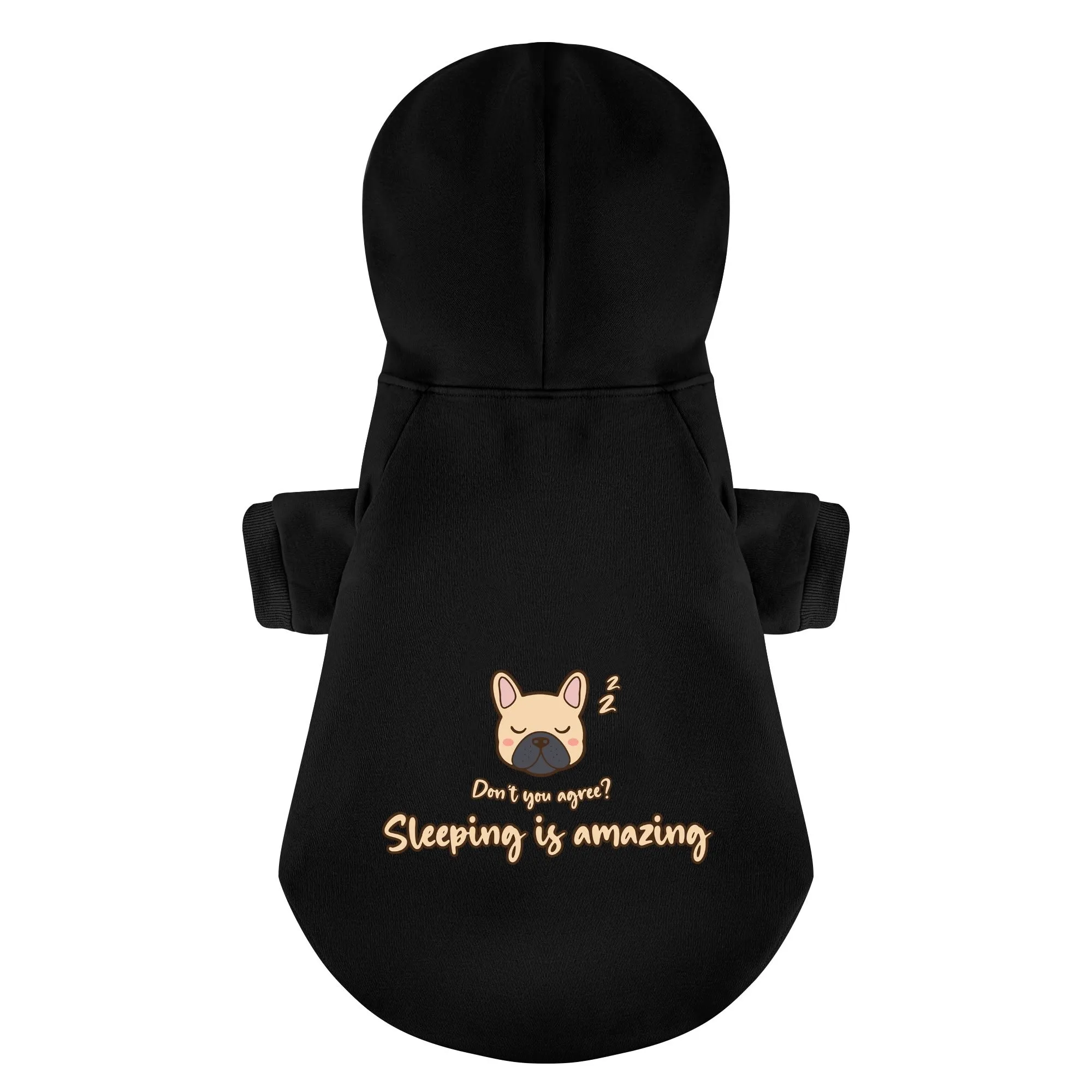 Sleeping is amazing n dont u agree - Personalized French Bulldog Hoodies with Funny Quotes – Stylish, Cozy, and Premium 100% Cotton