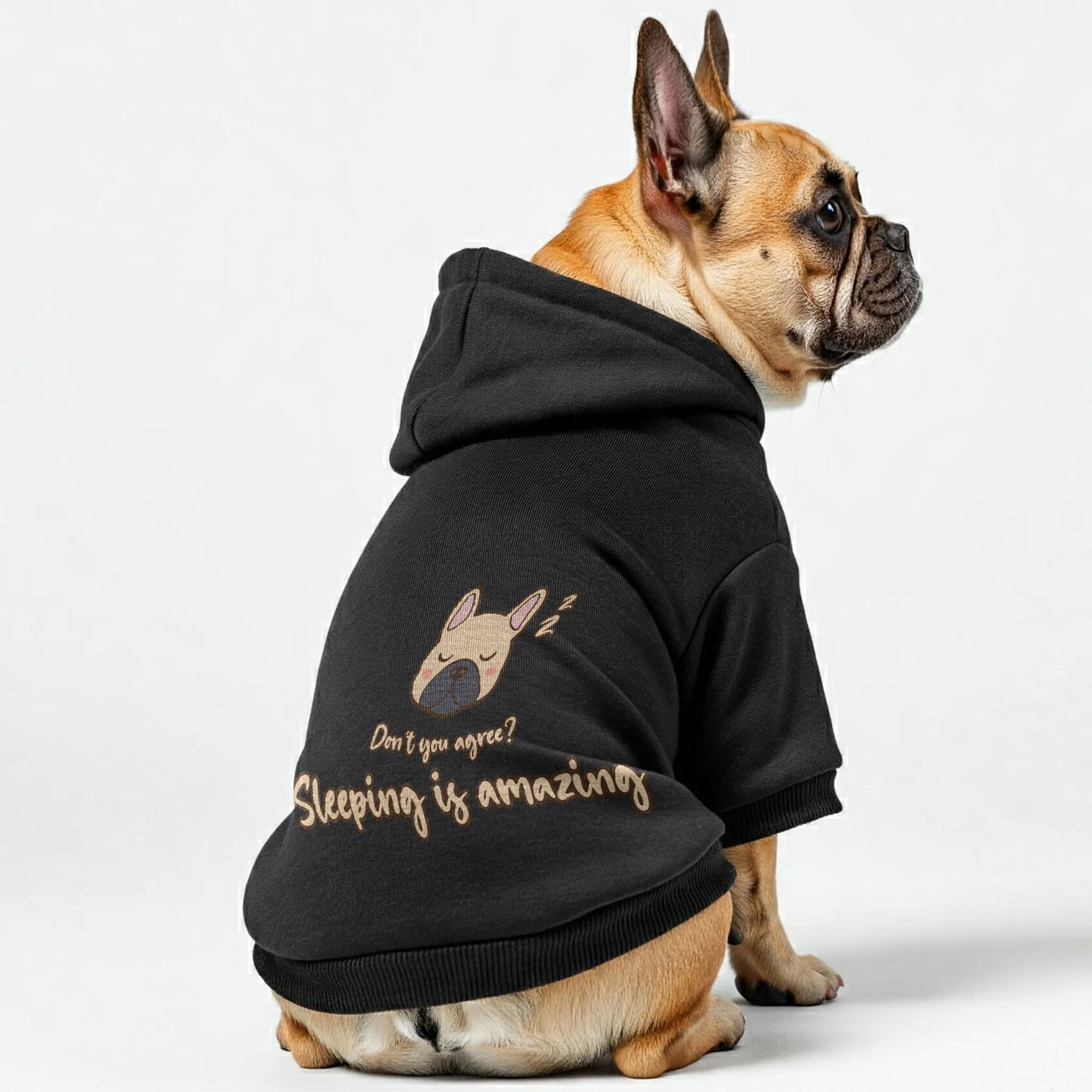 Sleeping is amazing n dont u agree - Personalized French Bulldog Hoodies with Funny Quotes – Stylish, Cozy, and Premium 100% Cotton