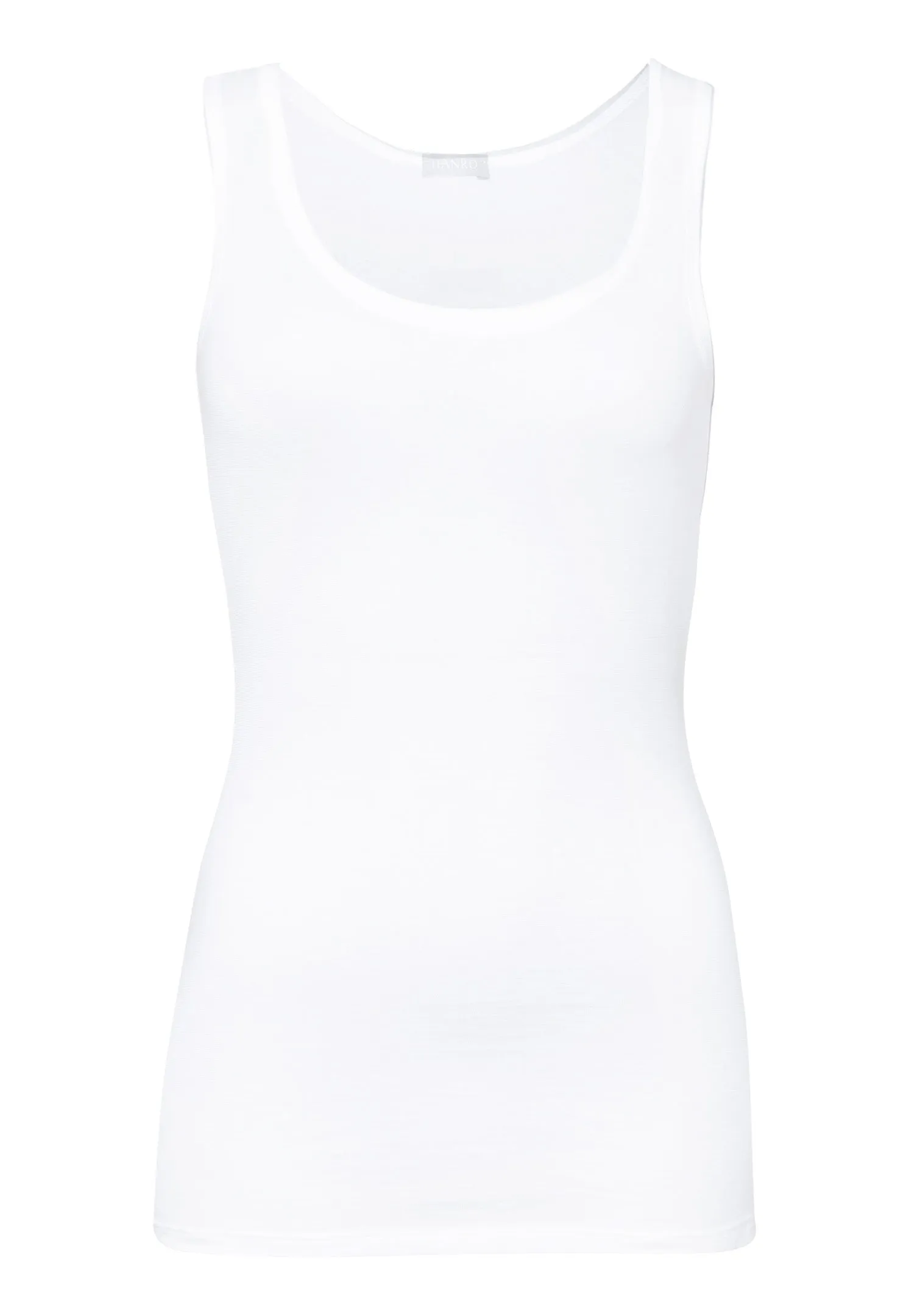 Ultralight Cotton Round Neck Tank Top | White 71821-101