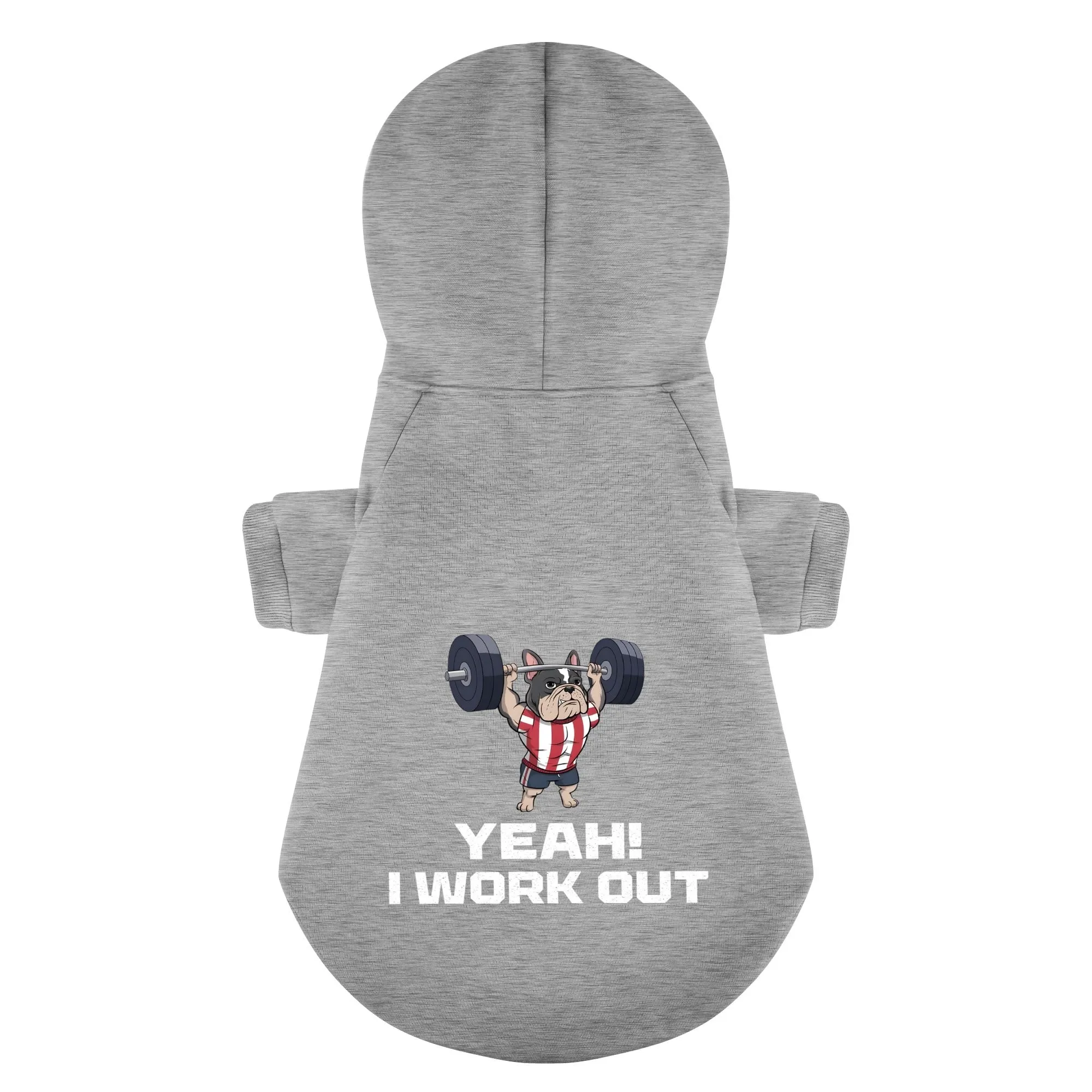 Yeah i Work out - Personalized French Bulldog Hoodies with Funny Quotes – Stylish, Cozy, and Premium 100% Cotton